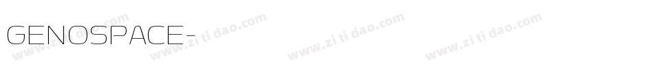 GENOSPACE字体转换