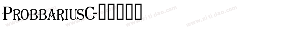 ProbbariusC字体转换