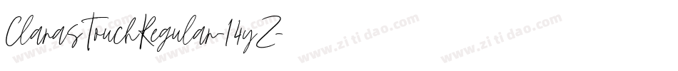 ClarasTouchRegular-14yZ字体转换