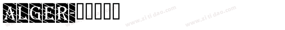 ALGER字体转换