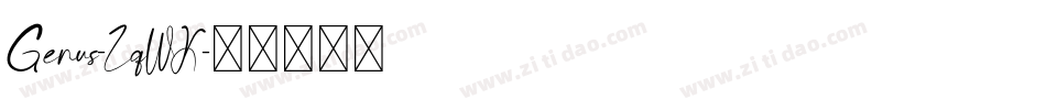 Genus-ZqWK字体转换