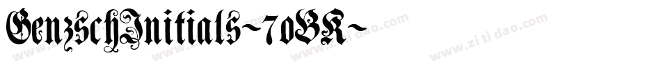 GenzschInitials-7oBK字体转换