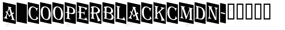 a_CooperBlackCmDn字体转换
