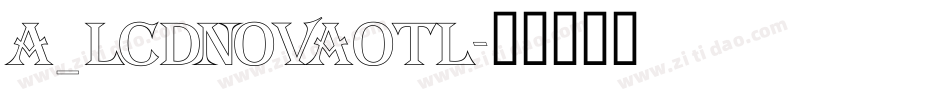 a_LCDNovaOtl字体转换