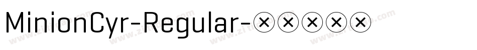 MinionCyr-Regular字体转换