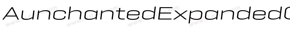 AunchantedExpandedOblique-8aag字体转换