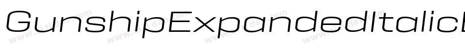 GunshipExpandedItalicExpandedItalic-r63B字体转换 GunshipExpandedItalicExpandedItalic-r63B字体转换