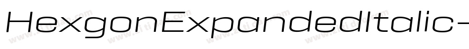 HexgonExpandedItalic-Xpjd字体转换