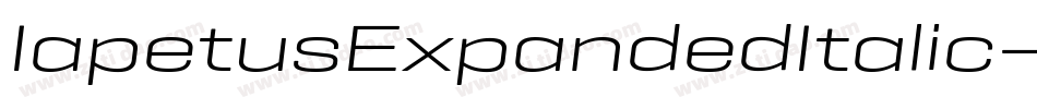IapetusExpandedItalic-XoyP字体转换