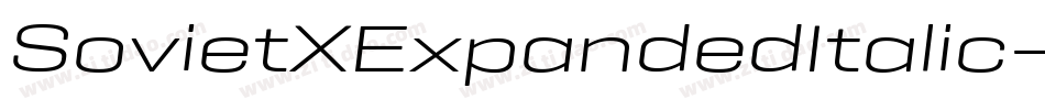 SovietXExpandedItalic-0JXR字体转换