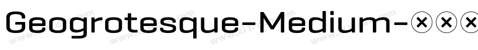 Geogrotesque-Medium字体转换