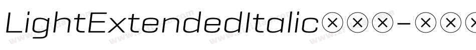 LightExtendedItalic转换器字体转换