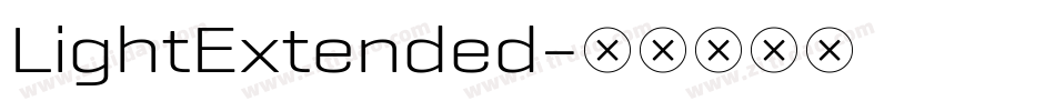 LightExtended字体转换