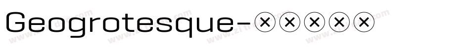 Geogrotesque字体转换