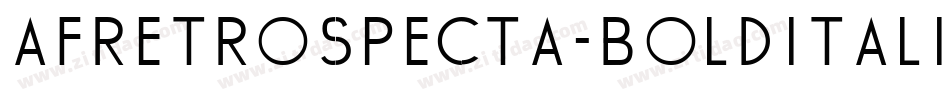 AFRetrospecta-BoldItalic字体转换