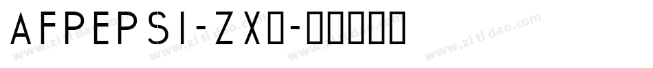 AfPepsi-zX0字体转换