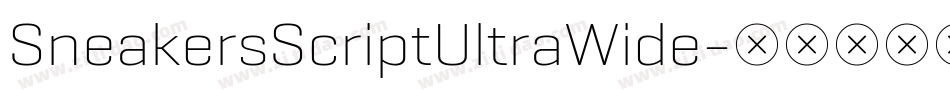 SneakersScriptUltraWide字体转换