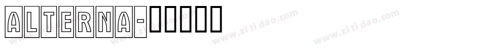 alterna字体转换