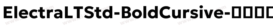 ElectraLTStd-BoldCursive字体转换