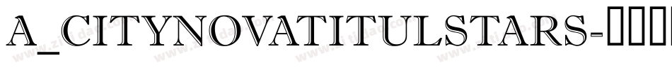 a_CityNovaTitulStars字体转换