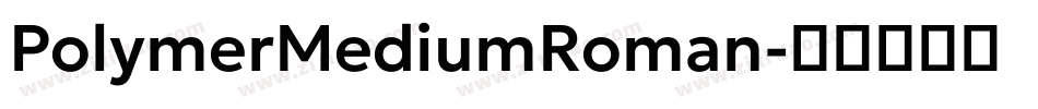PolymerMediumRoman字体转换