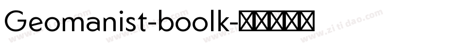 Geomanist-boolk字体转换