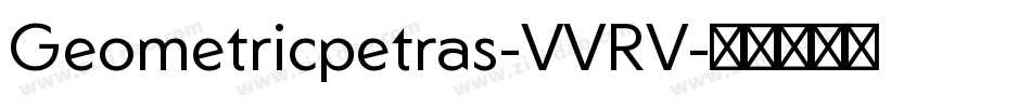 Geometricpetras-VVRV字体转换