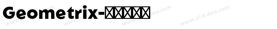 Geometrix字体转换