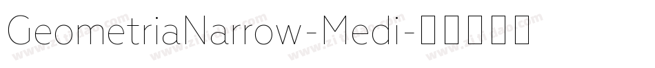 GeometriaNarrow-Medi字体转换