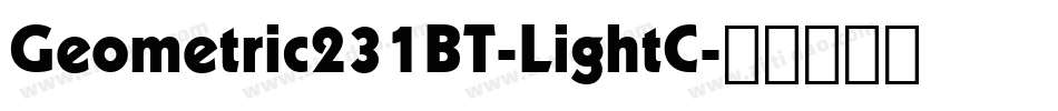 Geometric231BT-LightC字体转换