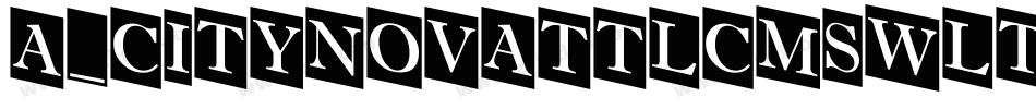 a_CityNovaTtlCmSwLt字体转换