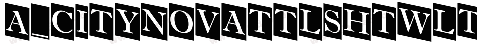 a_CityNovaTtlShTwLt字体转换
