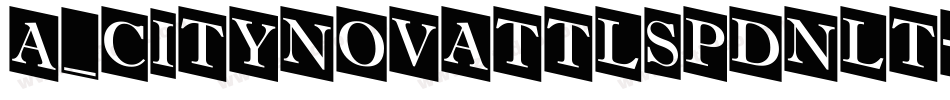 a_CityNovaTtlSpDnLt字体转换