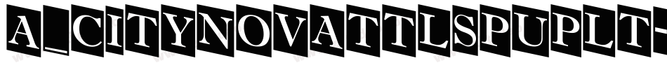 a_CityNovaTtlSpUpLt字体转换