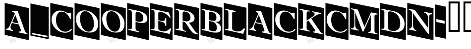 a_CooperBlackCmDn字体转换