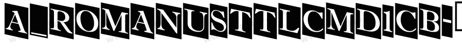 a_RomanusTtlCmD1Cb字体转换