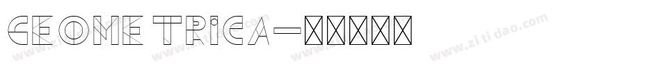 Geometrica字体转换