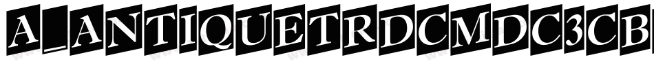 a_AntiqueTrdCmDc3Cb字体转换
