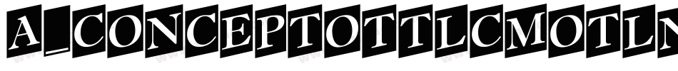 a_ConceptoTtlCmOtlNr字体转换
