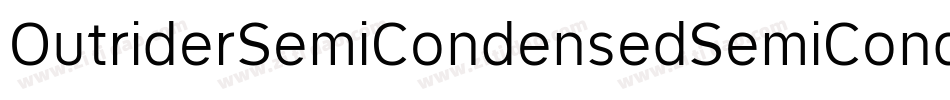 OutriderSemiCondensedSemiCondensed-l0v0字体转换