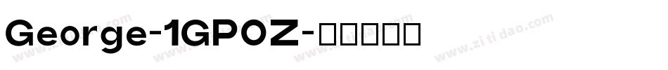 George-1GPOZ字体转换