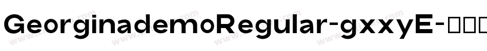 GeorginademoRegular-gxxyE字体转换