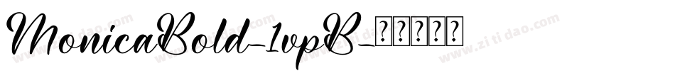 MonicaBold-1vpB字体转换