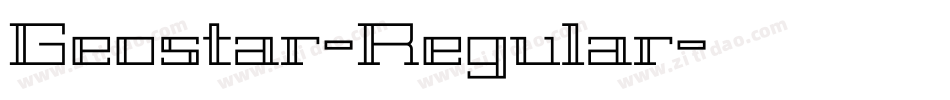 Geostar-Regular字体转换