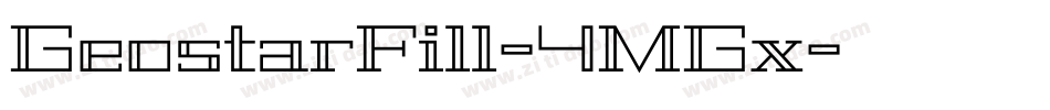 GeostarFill-4MGx字体转换