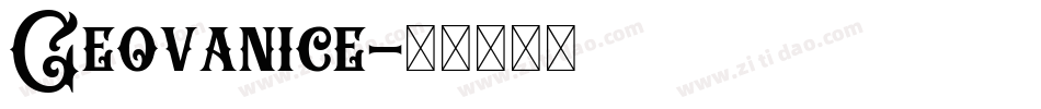 Geovanice字体转换