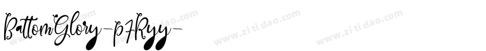 BattomGlory-p7Ryy字体转换