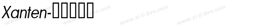 Xanten字体转换