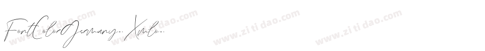 FontColorGermany-Xmlo字体转换
