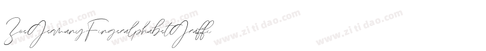 ZoeGermanyFingeralphabetGraffiti-2vwW字体转换